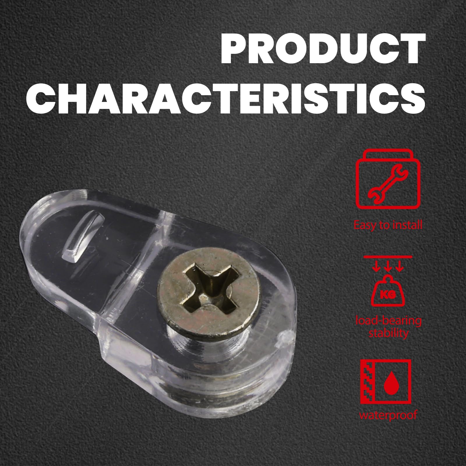 8 Pezzi Morsetto Di Vetro Lega Di Zinco, Bagno Vetro Clip, Clip - Foto 3