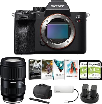 Sony Alpha A7r Iv 61MP Mirrorless Camera 8 Items | 61MP Full-Frame Bsi Sensor, Up to 10 Fps Af and Ae, 4K HDR, 5-Axis Ibis, 2 Pack