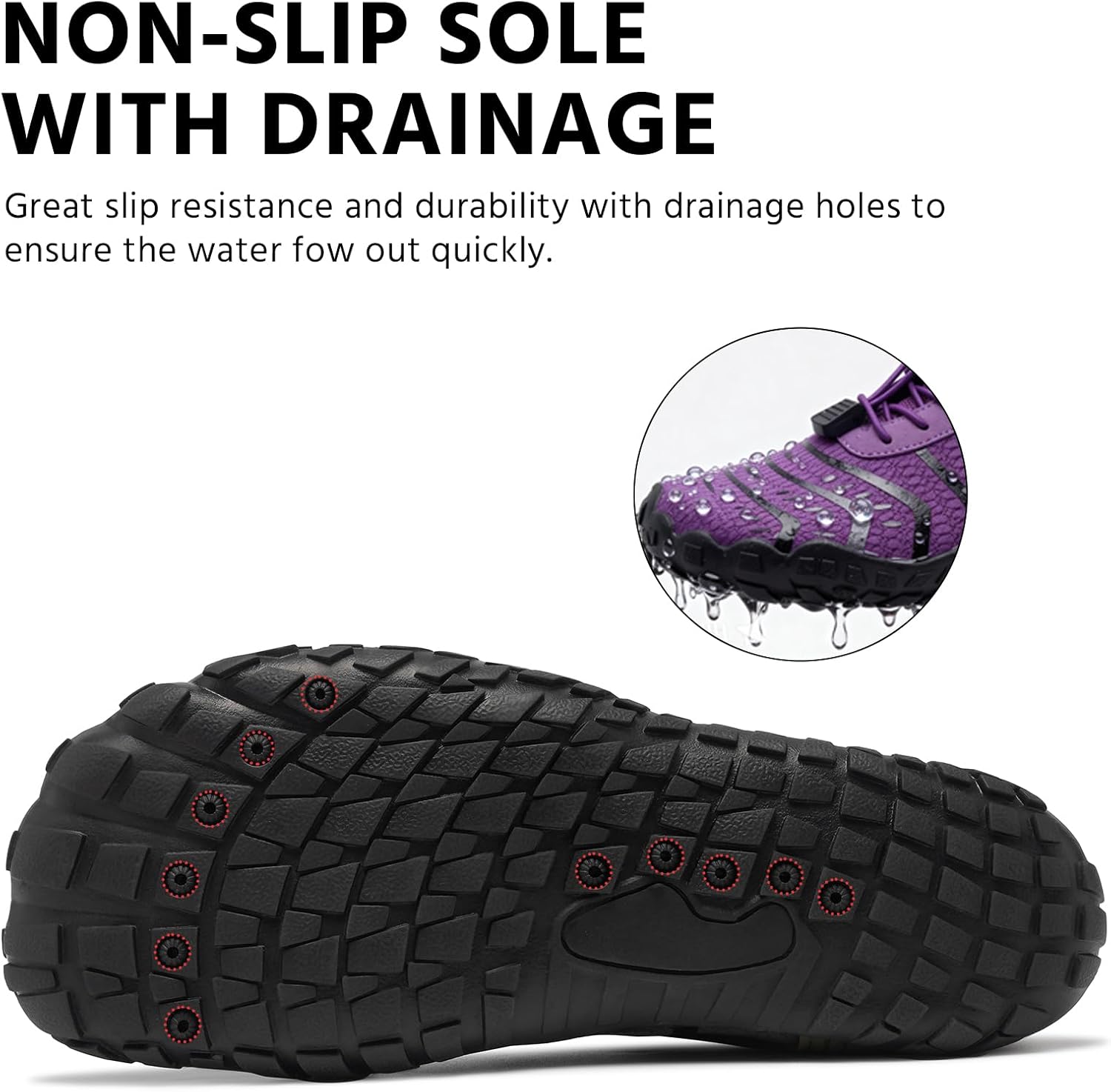 Barefoot Shoes Womens Mens Footwear for Walking Hiking with Wide Toe Box,Healthy & Non-Slip,Breathable Barefoot Vitality Water Shoes for Beach Pool Swim Outdoor (Unisex) - Image 6