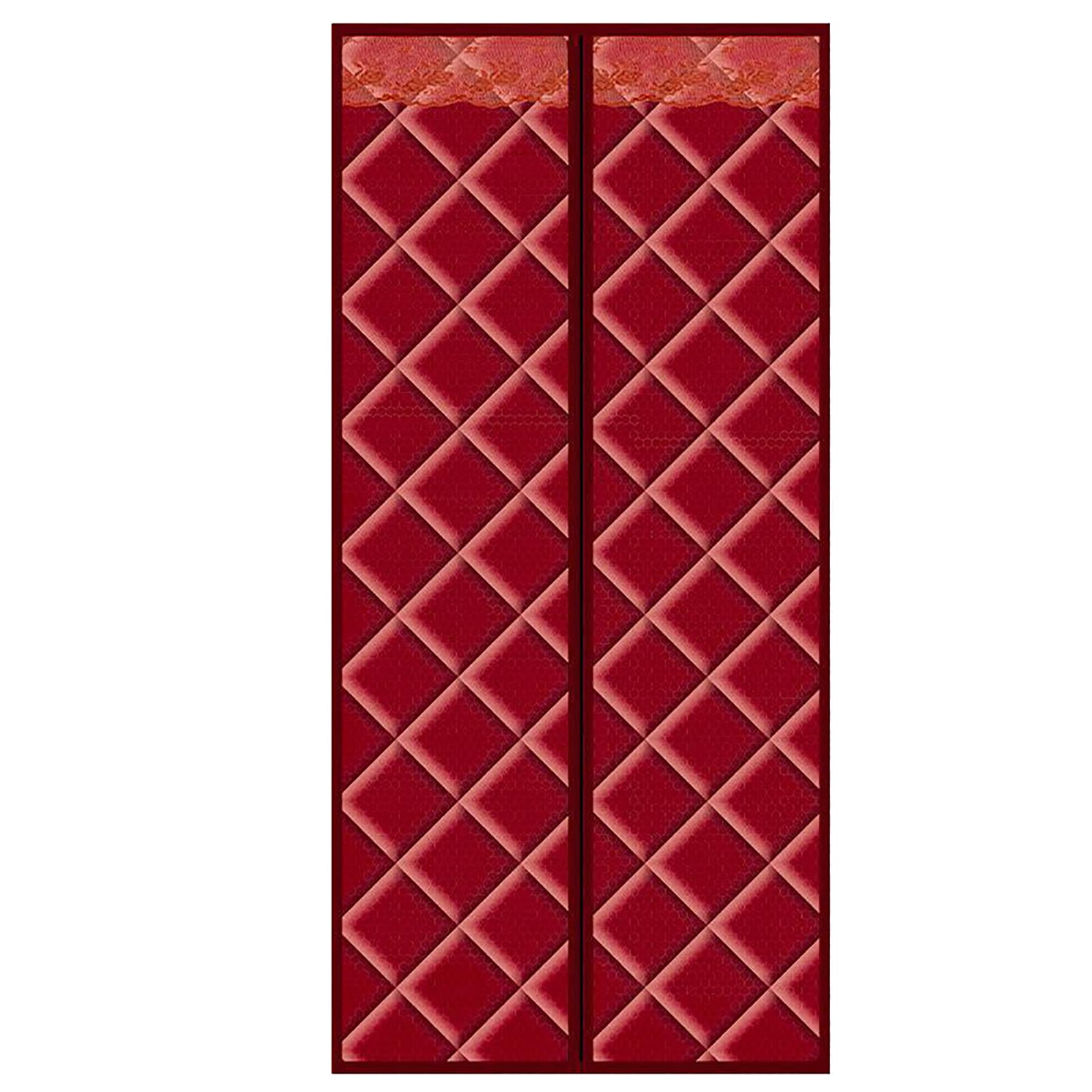 Tenda termica magnetica per porta, in tessuto spesso di bue, antivento e resistente alle intemperie, soluzione a risparmio energetico per cucina, balcone, condizionatore d'aria e riscaldamento