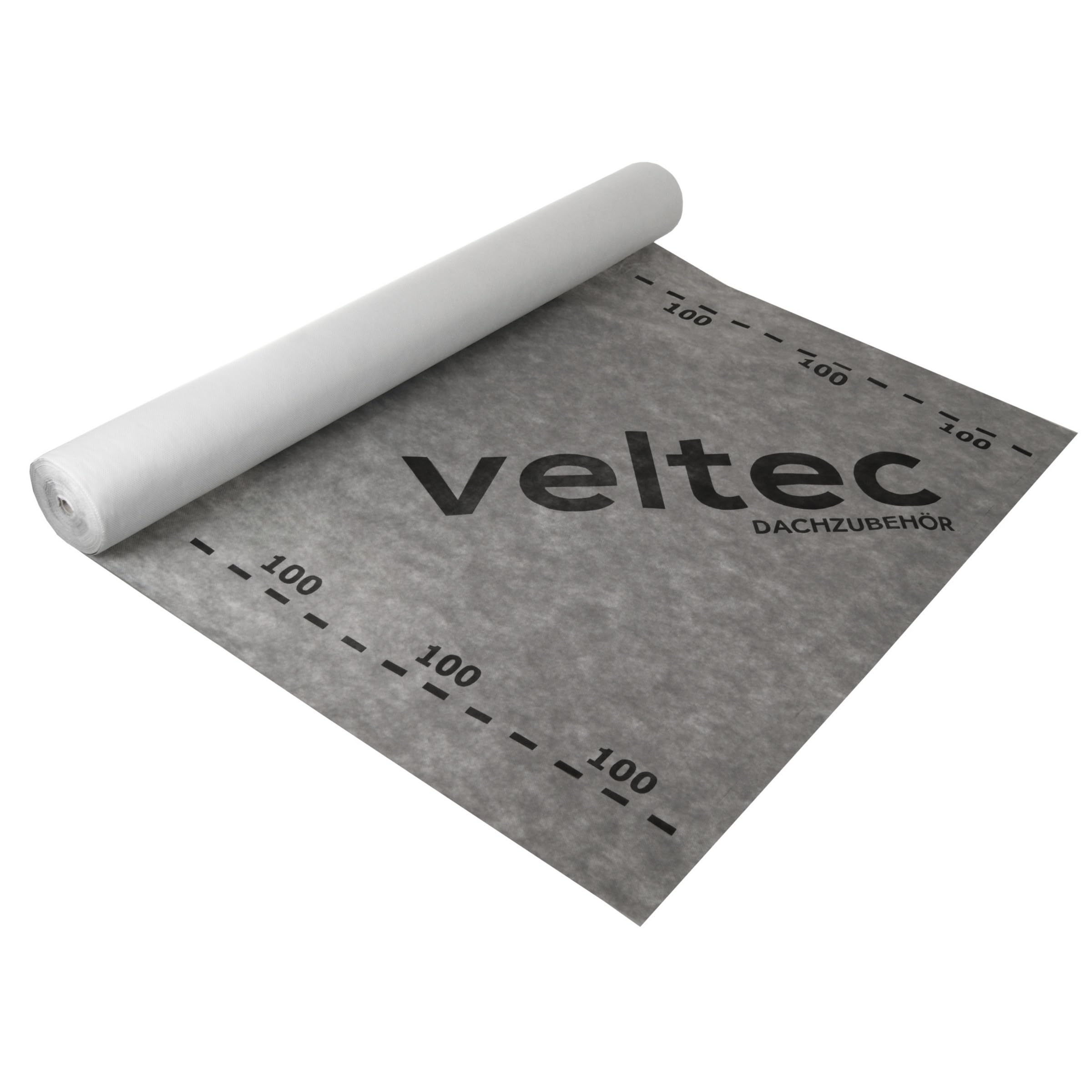 Membrana traspirante per tetti Veltec 100 Light – Telo sottotegola Sd=0,03 m, 100 g/m² (75 m²), membrana impermeabile, 3 strati