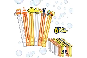 Construction Themed Bubble Party Favors for Kids - Dump Truck Birthday Party Supplies