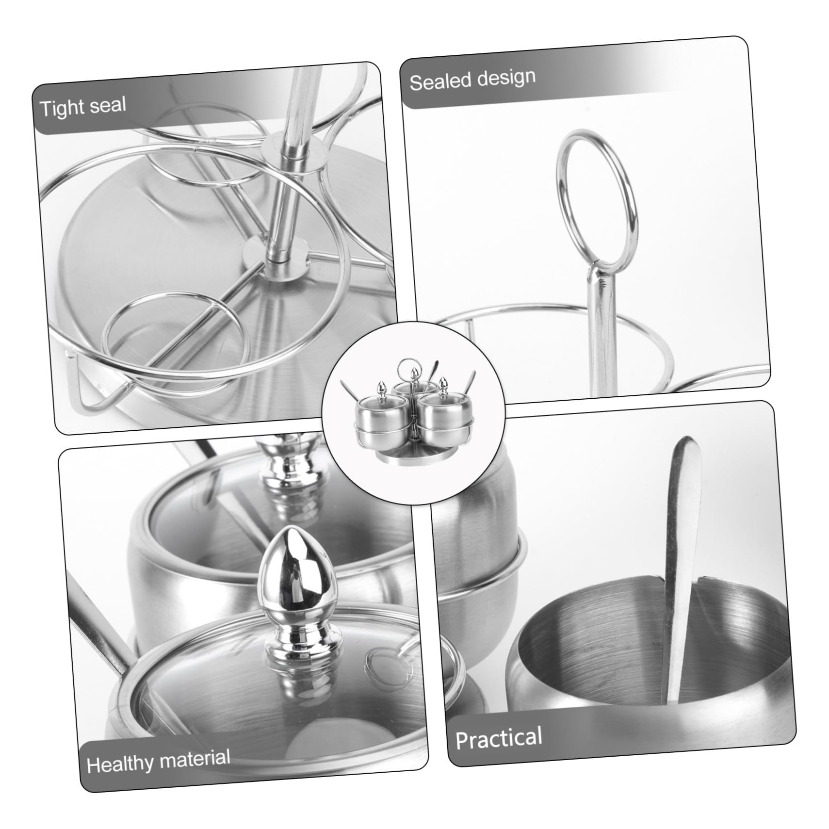 MAGICLULU Étagère à Épices Style Européen Récipient Condiments Porte-épices Étagère Épices Cuisine
