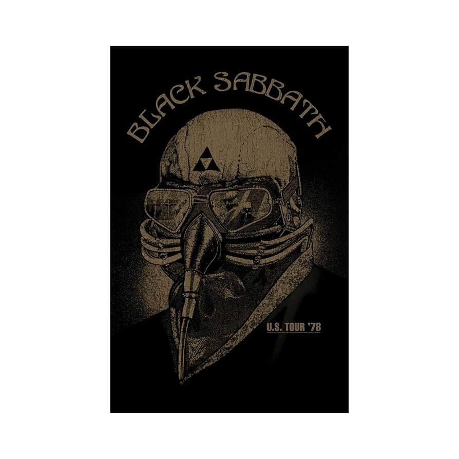 Amazon.com: Black Sabbath Poster Us Tour 78 Band Logo
