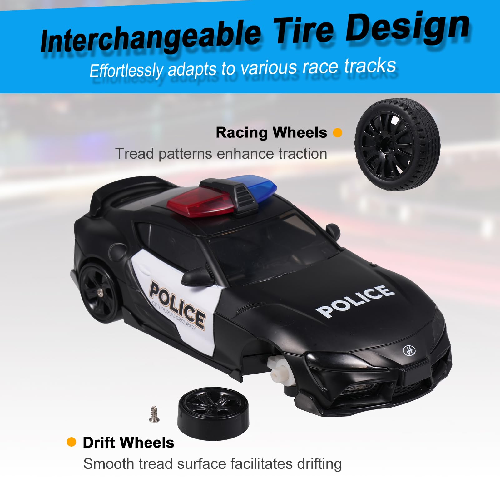 Amazon.co.jp: Dodoore ラジコン ドリフトカー パトカー 1/24スケール