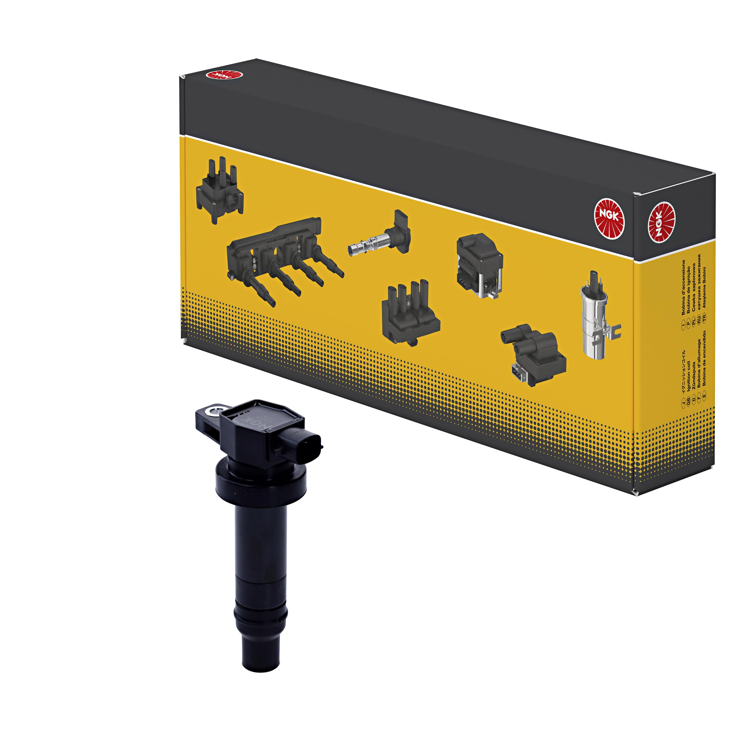 NGK Bobina Di Accensione 48245 – Ricambio Originale Per Hyundai I30, Kia Cee'd, Cerato E Altri (Codice OE: 273012B000)