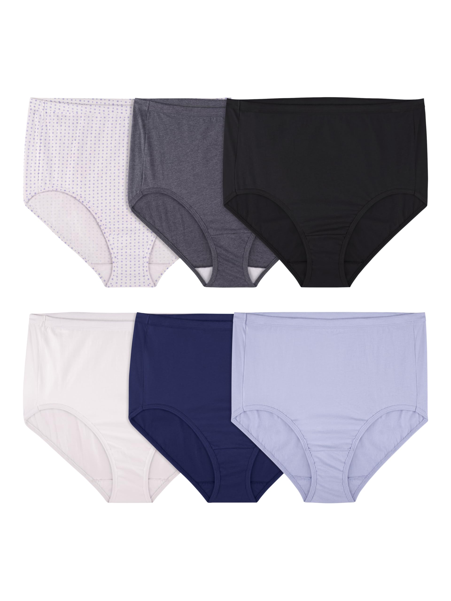 Fruit of the Loom Women's Tag Free Cotton Brief Panties (Regular & Plus Size)