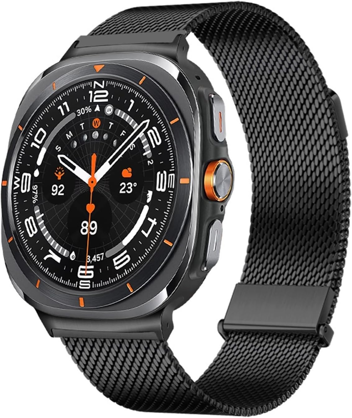 Stainless Steel Strap For Samsung watch 7 Ultra 47mm strap Milanese Strap for GALAXY WATCH 7 ULTRA Curved End Strap Accessories
