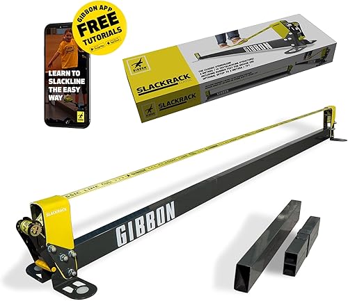 Miniatura 8 de GIBBON Slackrack - Slackline independiente para exteriores o interiores - Slack Line para niños y adultos - Entrenador de equilibrio - Configuración