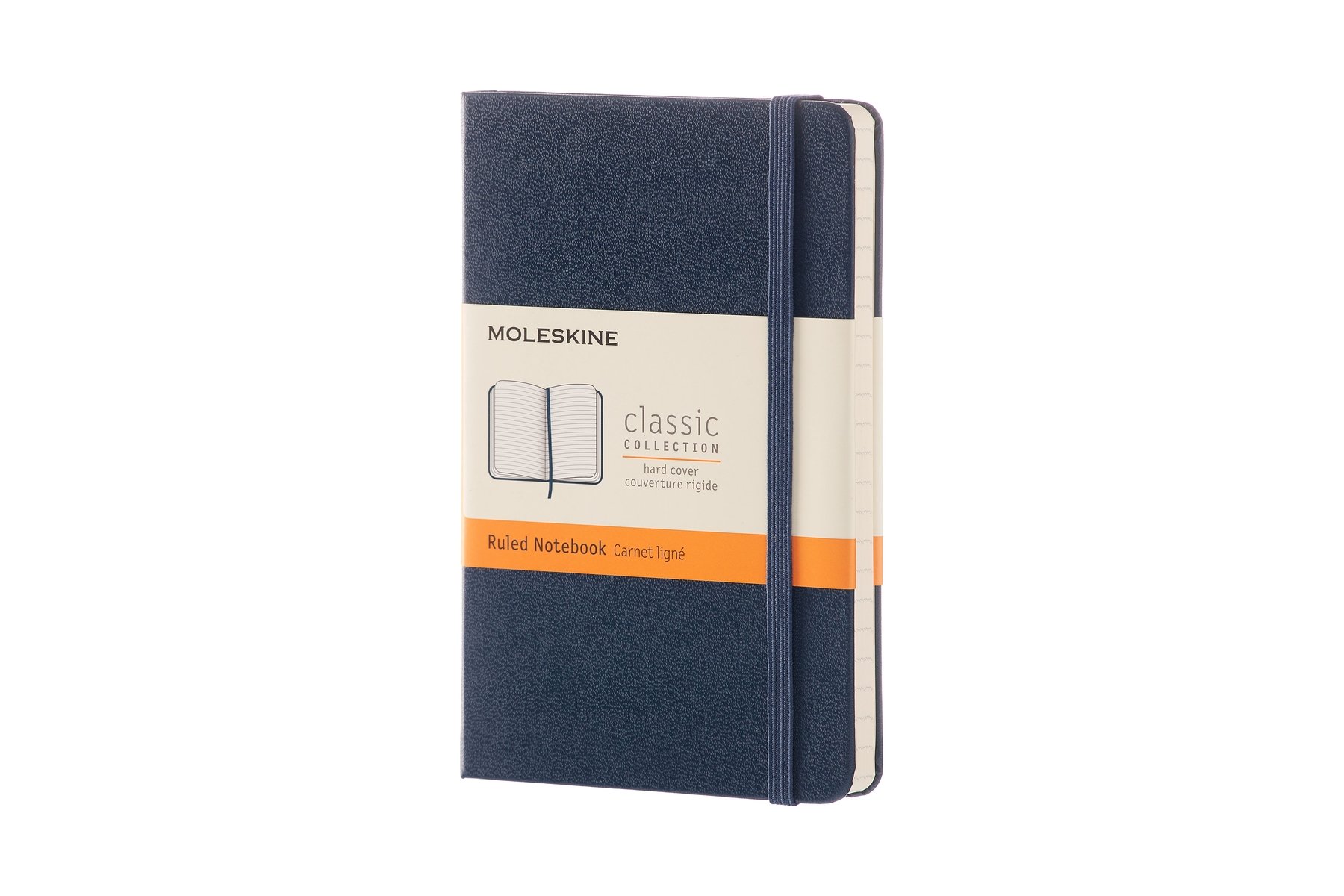 Classic Hardcover Pocket Notebook, Sapphire Blue