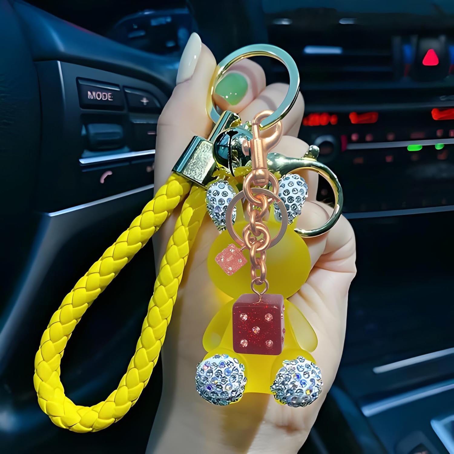 Cute Apple Keychain,Apple Bag Charm And Keychain Charms,Elegant Handbag Charms And Purse Accessories - Image 6