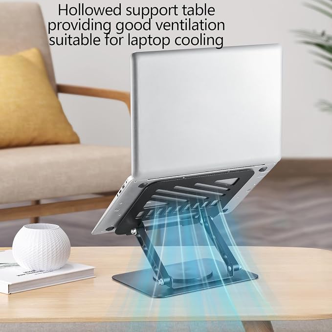 Soporte Ajustable para Laptop Base Giratoria 360° miniatura 5