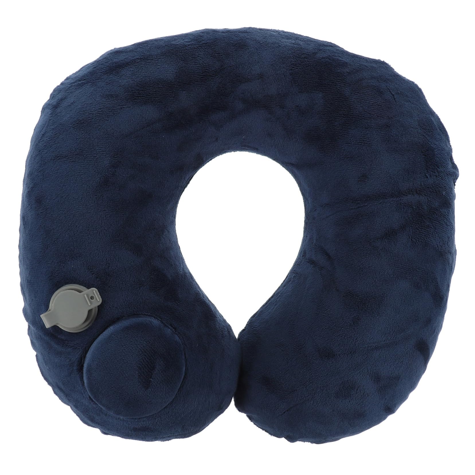 Almohada Cervical Inflable con Forma Ergonómica para Avión Viaje para Adultos para Oficina para Dormir Portátil Color Azul