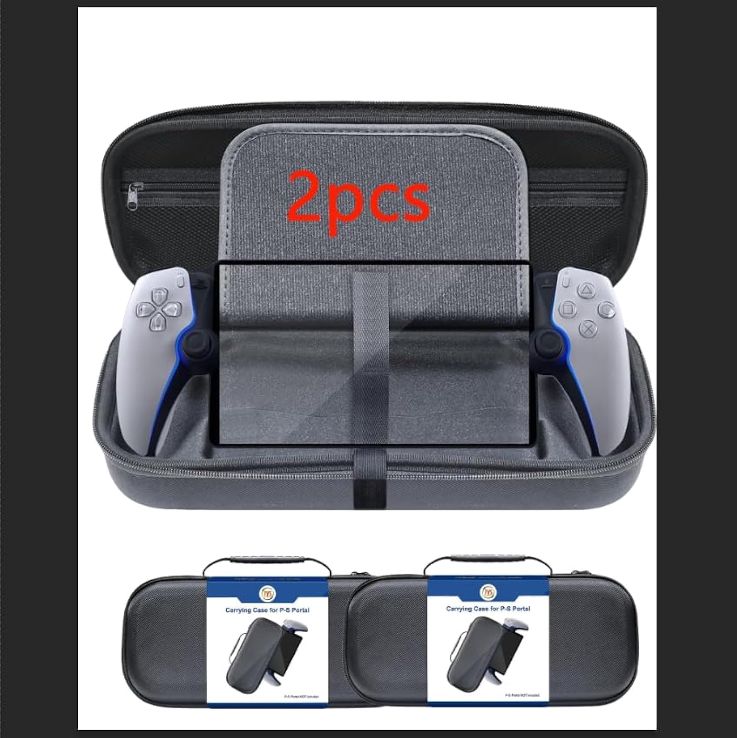ALLESM Pcs Carrying Case Kit Compatible for PlayStation Portal Remote  Player PS5 Portal Portable Hard Shell Bag with Screen Protector PS5 Full