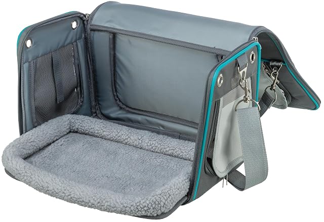 Foto 4 de 6 de TRIXIE Caseta y transportín Vicky, 40 × 27 × 28 cm, Gris, para Perros