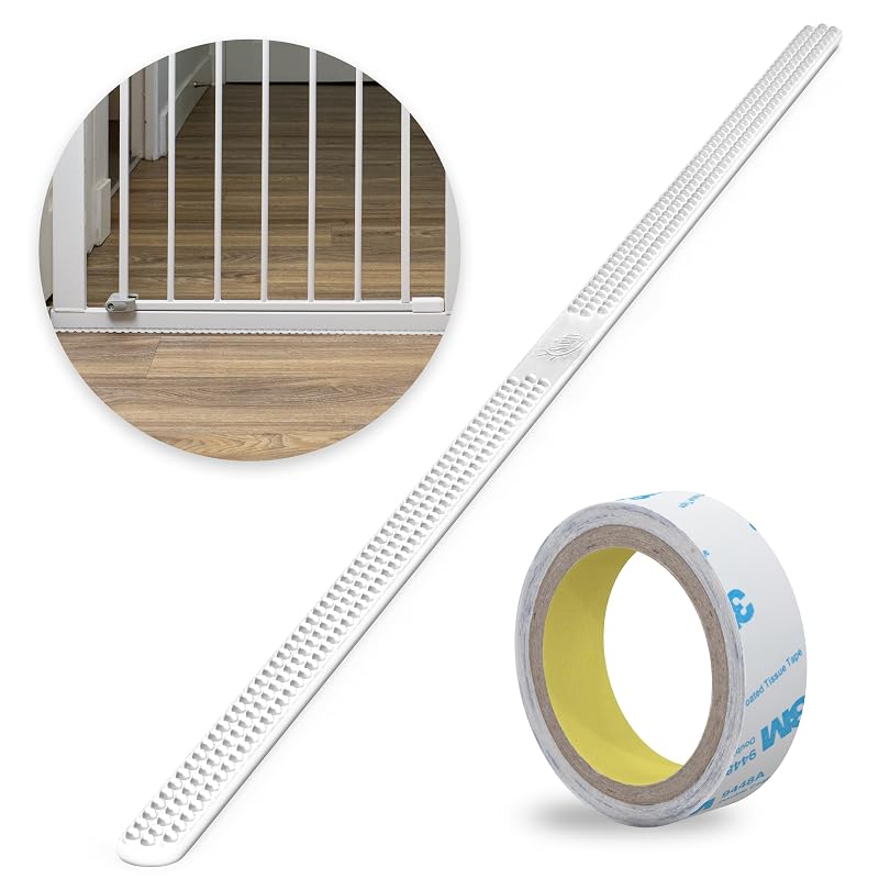 Protetor de Piso em Silicone para Portão de Pets Safety Innovations Floor Saver 60,33 cm, Transparente