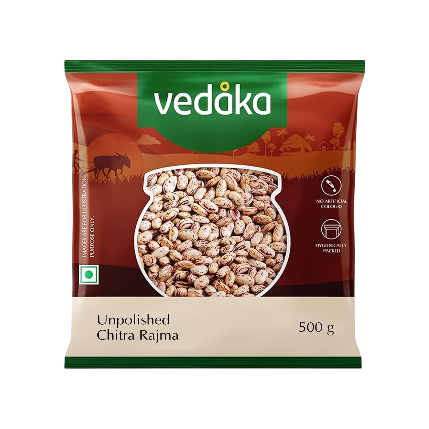Amazon Brand - Vedaka Unpolished Chitra Rajma | 500 G | Premium Chitra Rajma-picture-12