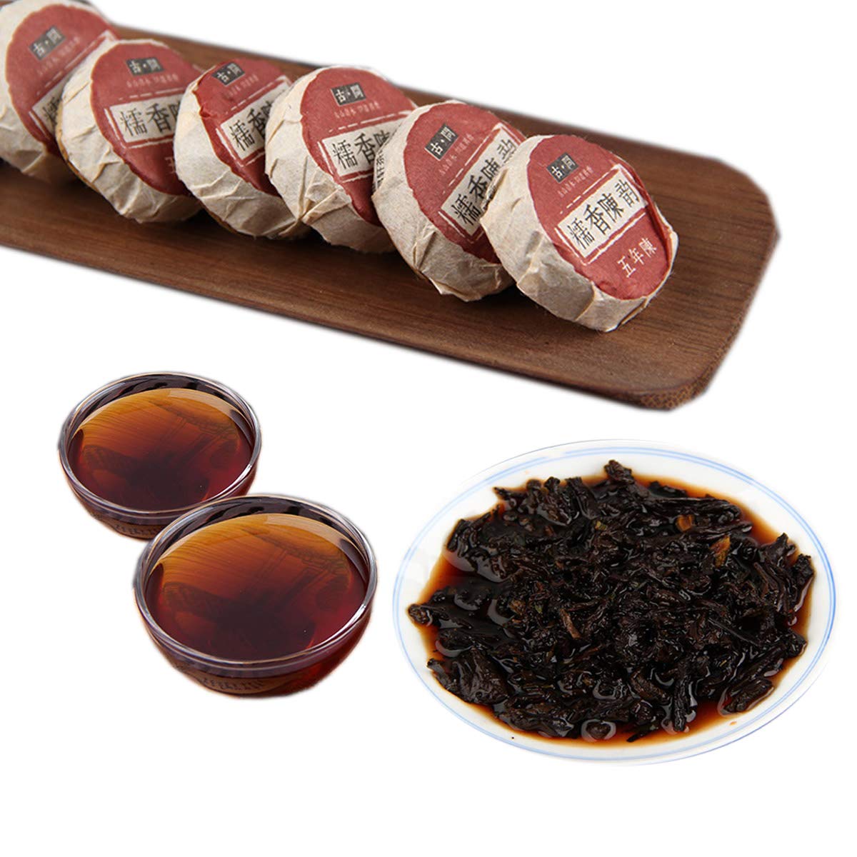 Tè Pu-Erh Tuo Maturo Tè Fermentato Tea Nero Profumato Tea Puer Antico Tee Tuo Cotto Tradizionale Cinese Invecchiato Dalla Cina Bevanda Puer Verde Biologica Senza Additivi (500g)