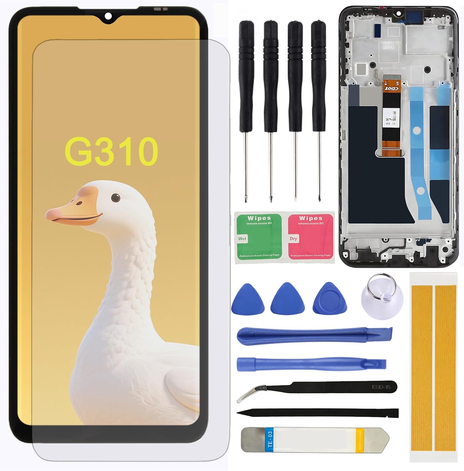 LCD Screen Replacement for Nokia G310 5G 6.56” TA-1581 TA-1573 Assembly LCD Display Touch Screen Digitizer with Tools