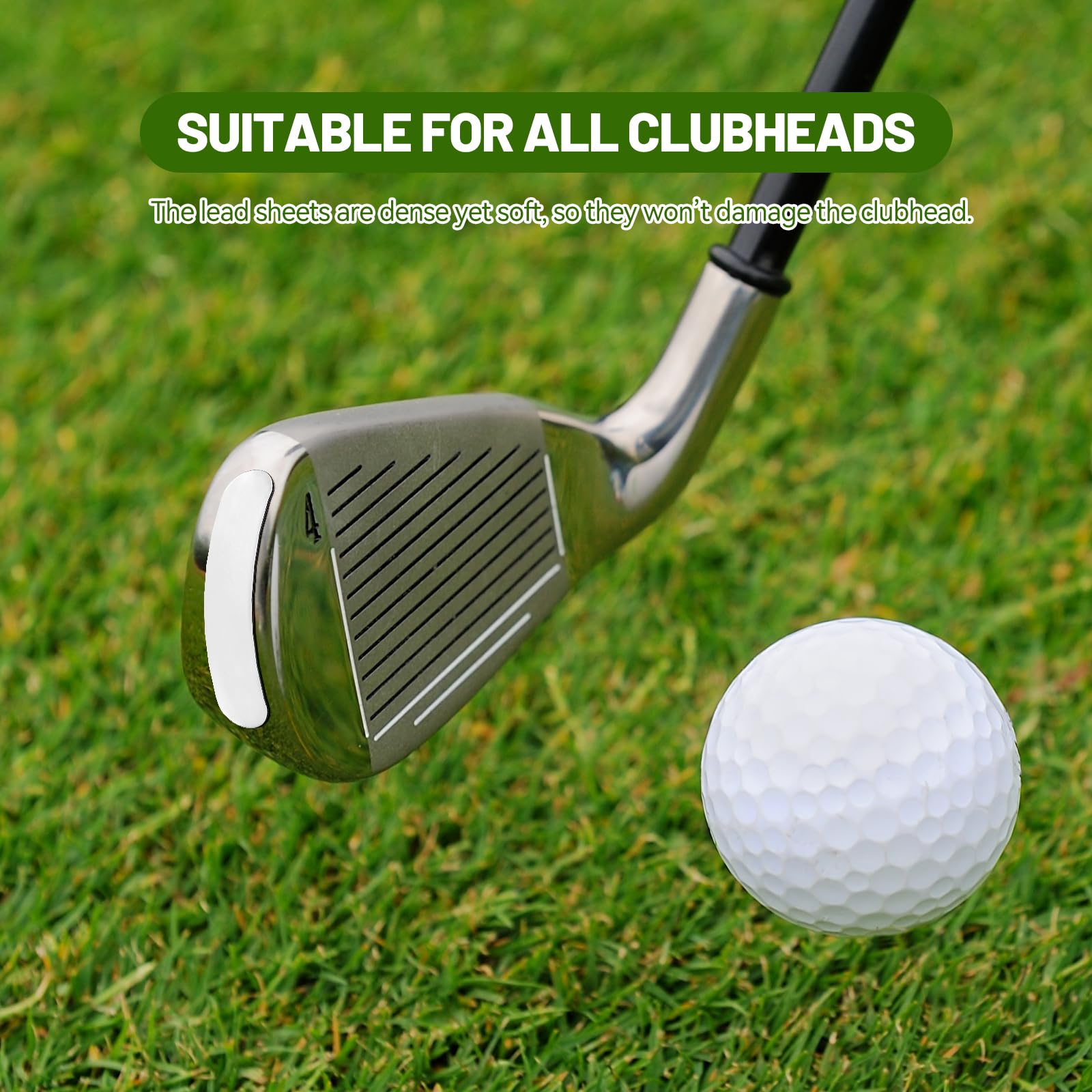 30 Stück Bleiband Selbstklebend Golf, Bleiband für Tennisschläger, Golf Lead Tape Tennis, Vorgeschnittene Gewichtsstreifen Zur Swinggewicht Verbesserung Golf Zubehör Für Schläger & Putter