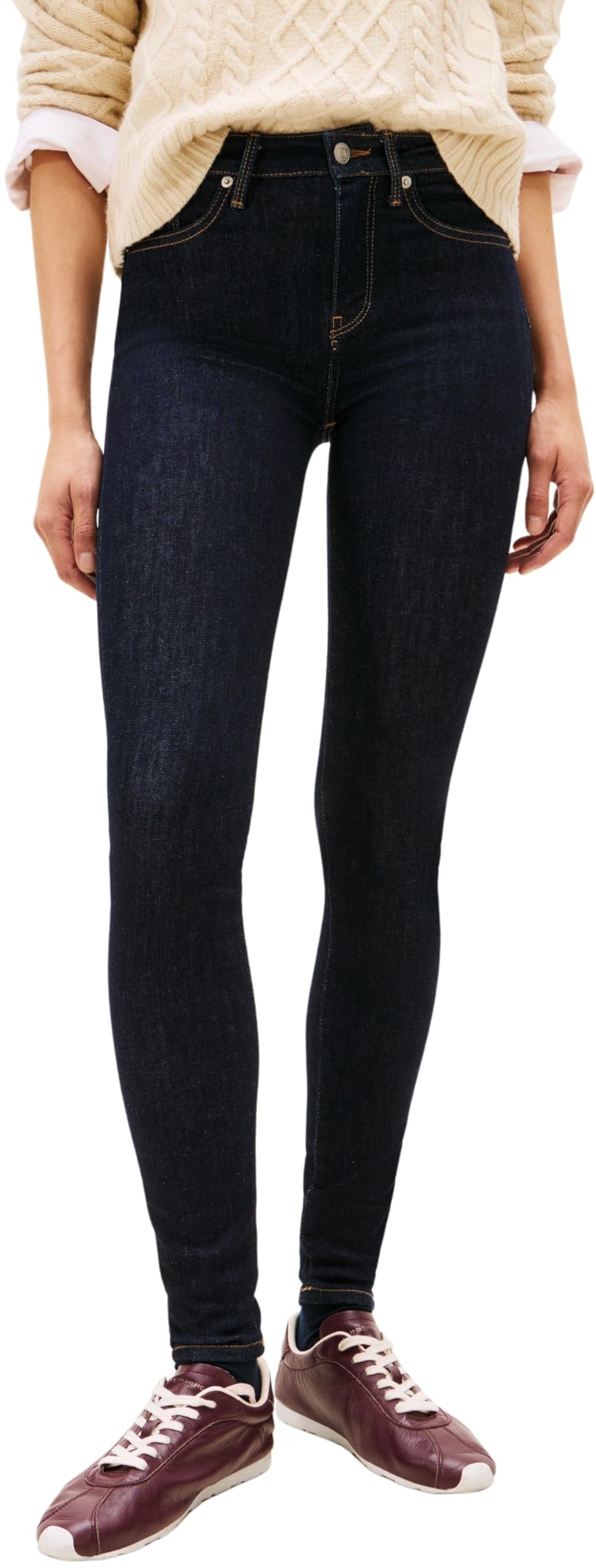 Tommy Hilfiger Women’s Como Skinny Fit Jeans, Blue (Nos Rinse), 30W/26L