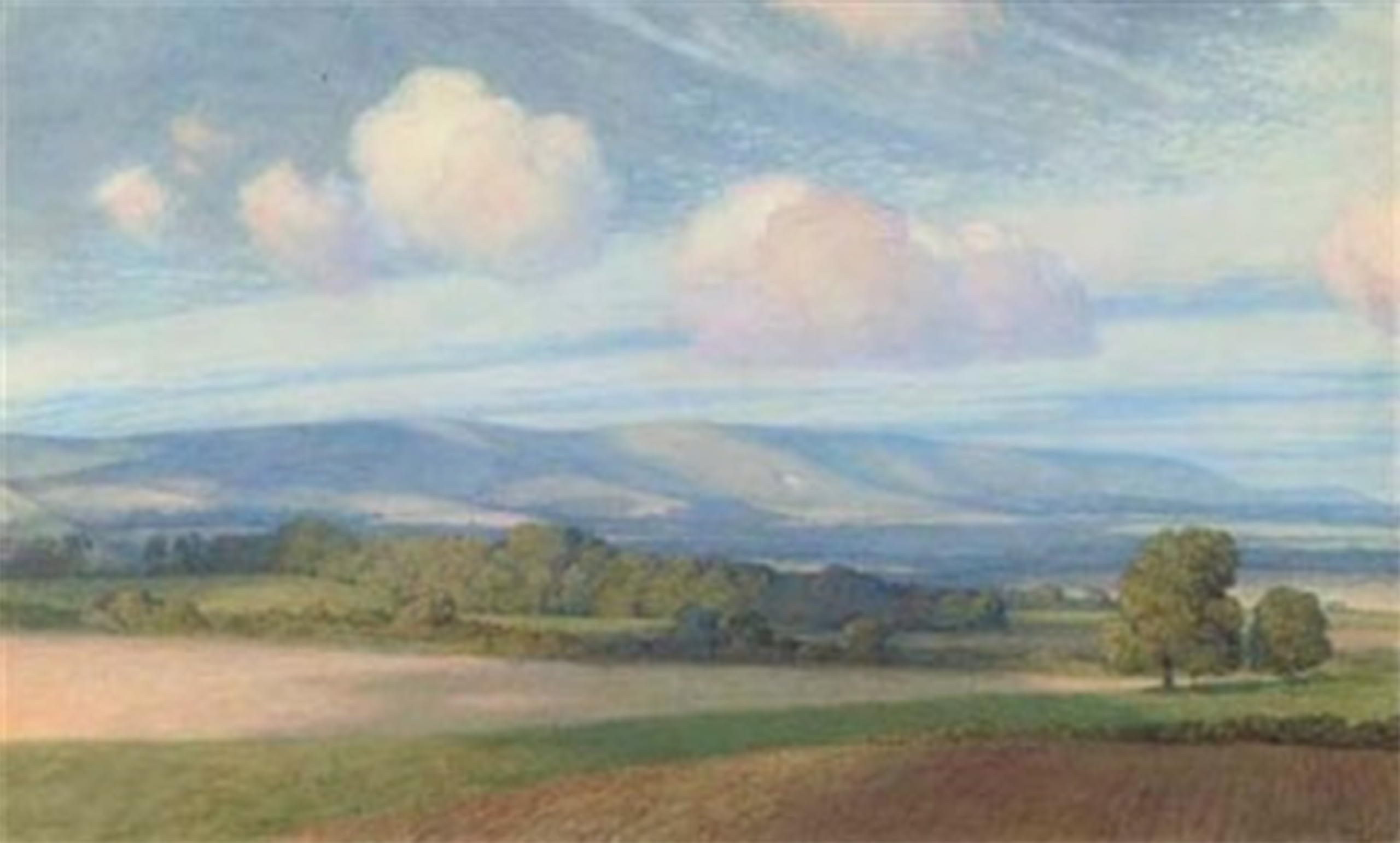 ARTXLXXBN Famous Art Print Poster Vintage Wall Art il South Downs Frank Dicksee Canvas Art Poster for Home Decor 60x90cm