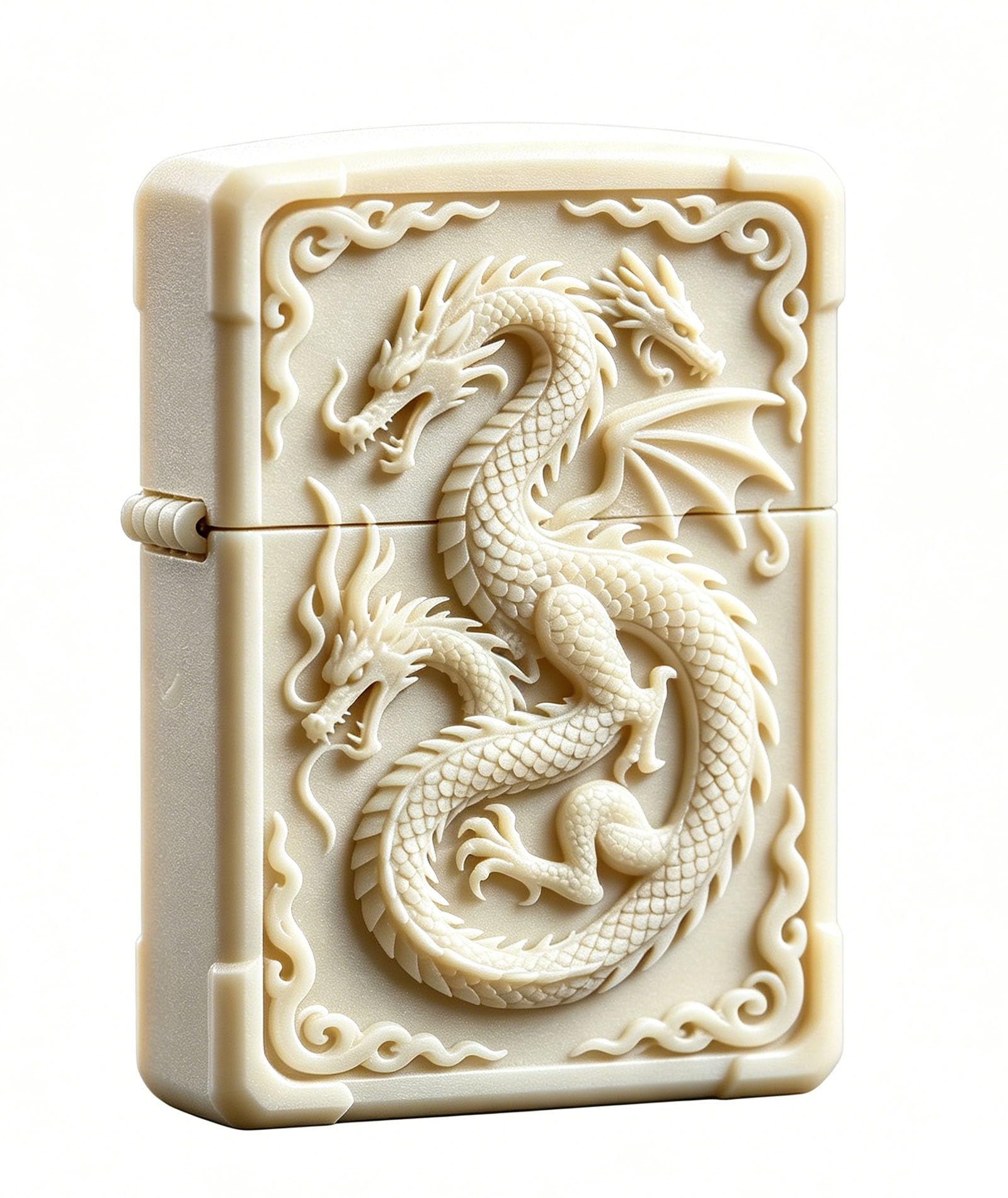 Kerosene Dragon Lighter Reusable Kerosene Soft Flame Grinding Wheel Trench Lighter for Collection Decorative Gift Present (C)