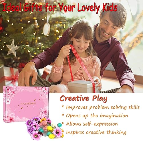 Miniatura 8 de Kit de manualidades de coronas de flores, haz tu propia guirnalda de coronas de flores, artes y manualidades hechas a mano para niños, diademas y