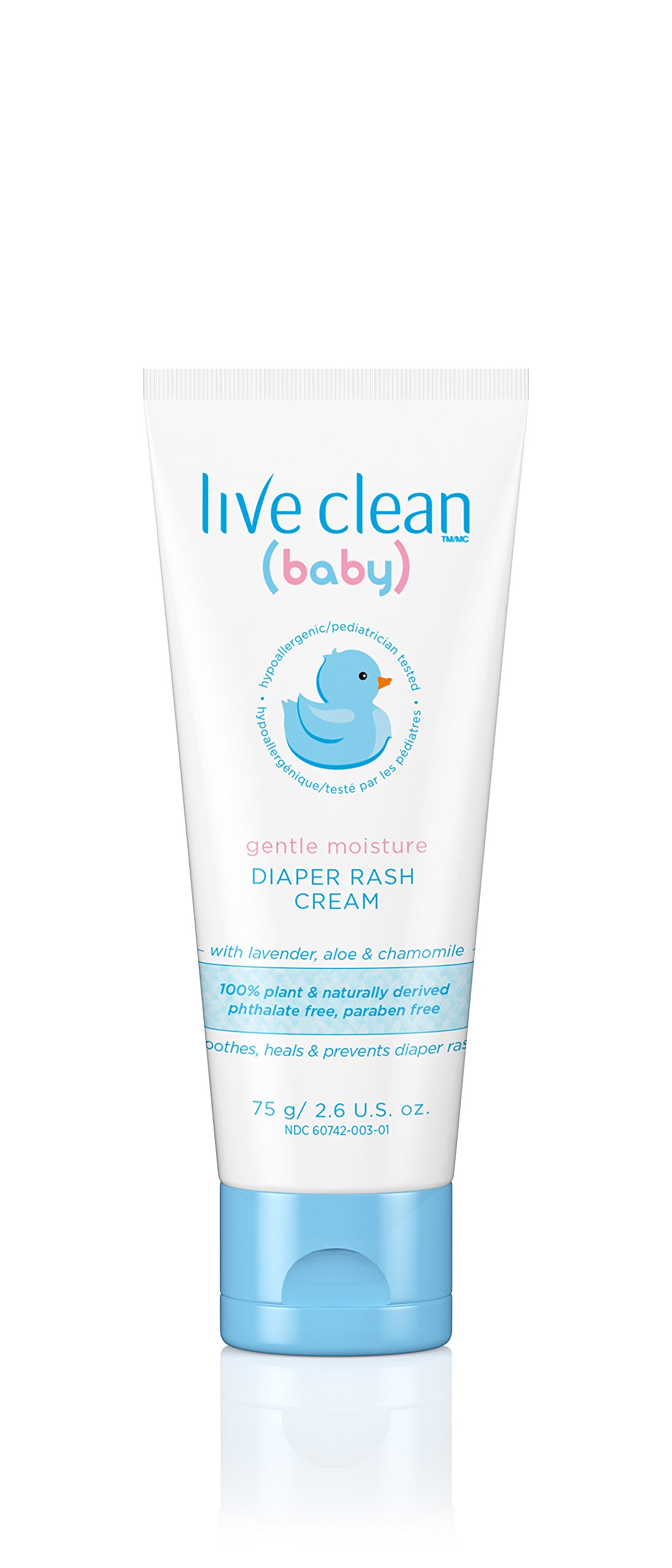Live Clean Baby Gentle Moisture Diaper Rash Cream, 2.6 Oz
