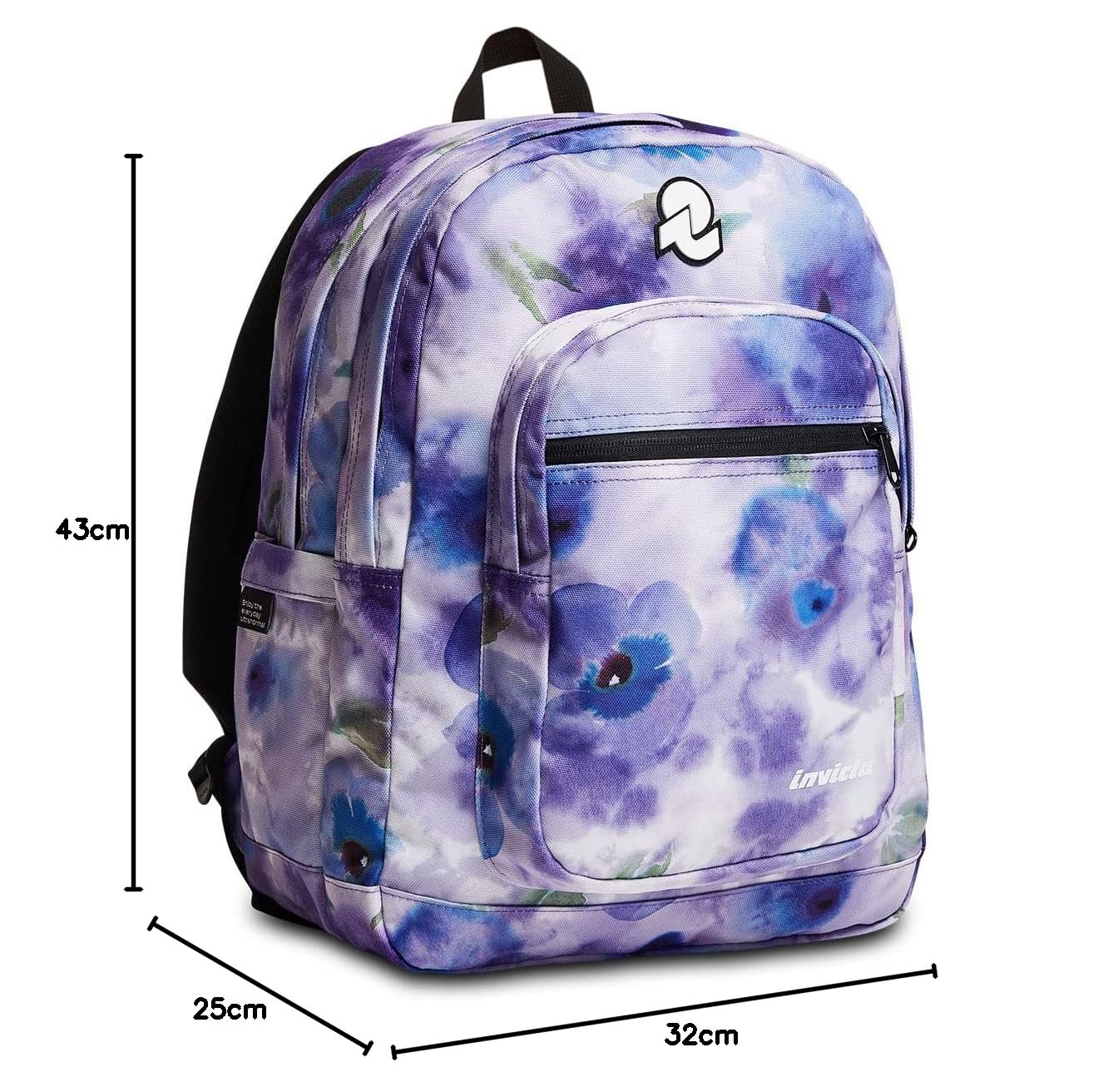 Invicta Jelek Zaino Scuola Media Ragazza, Scuola Elementare, Scomparto PC, Tasca Borraccia, lilla