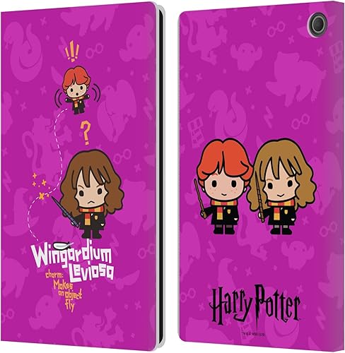 Miniatura 22 de Head Case Designs Harry Potter Hermione Ron Spell Deathly Hallows I - Funda de piel tipo cartera compatible con Kindle Paperwhite 1/2/3 Hechizo