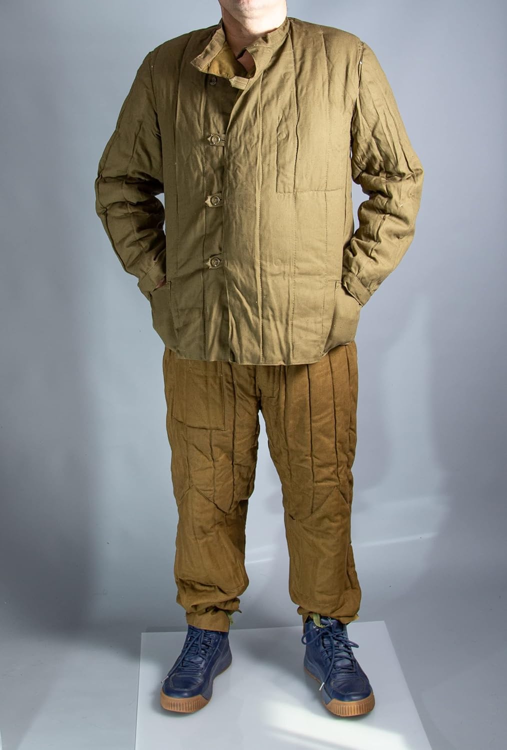 Set telogreika Jacket + Pants Red Army ww2 60s Size M Original Vintage Soviet red Army Padded Suit