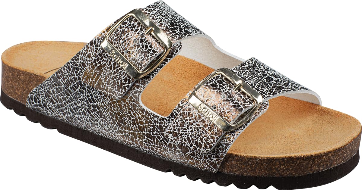 Sandali Scholl Giuseppine Per Donna - In Sintetico Scratched, Con Fibbia E Suola In Gomma - Foto 9