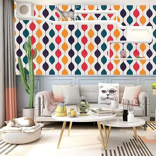 Miniatura 5 de Papel de pared autoadhesivo de 17.5 pulgadas de ancho x 118 pulgadas de largo, papel de contacto más grueso, PVC, impermeable, decoración de