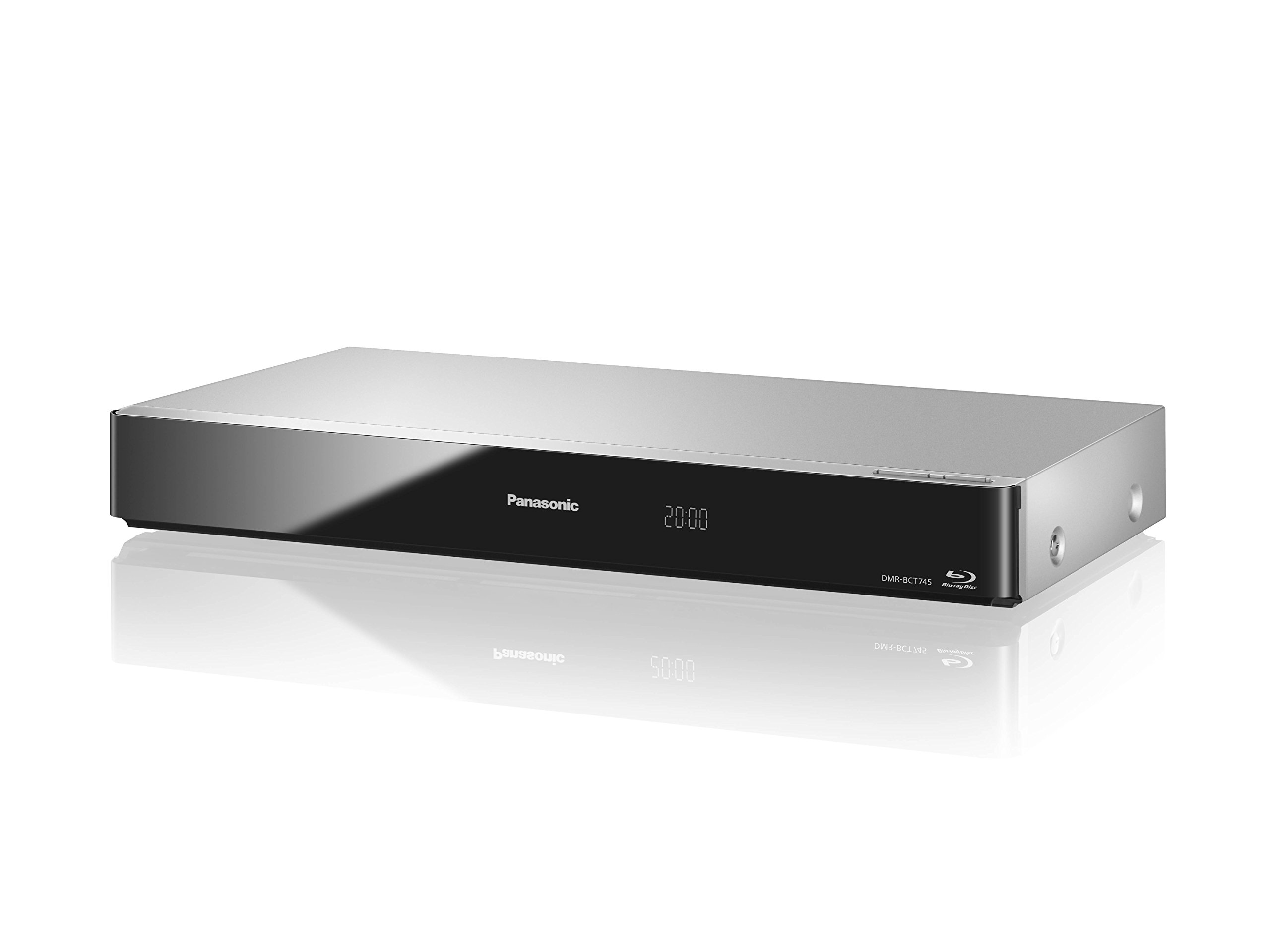 Panasonic DMR-BCT745EG9 Blu-ray Rekorder 500GB Festplatte (Twin HD DVB-C-Tuner, Einkabelfunktion, WLAN, 2x CI+, HbbTV, 4K Upscaling, Streaming) silber