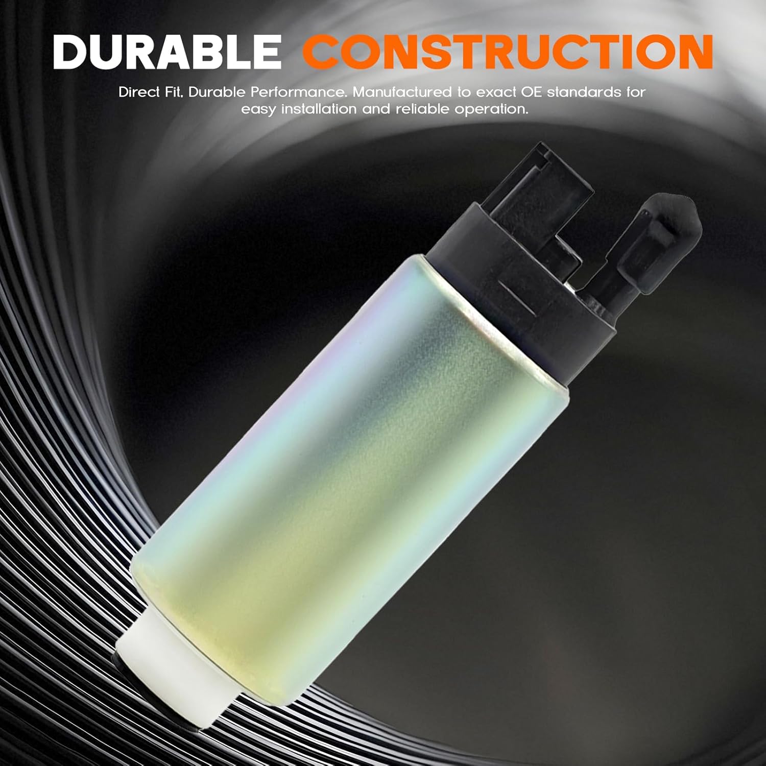 255LPH High Performance Electric Fuel Pump Compatible With Walbro GSS340,Include Installation Kits