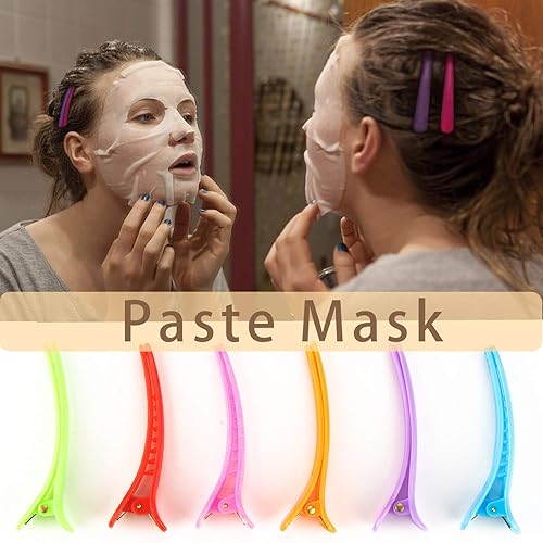 Miniatura 8 de UPINS 30 pinzas para el pelo con pico de pato colorido, clip de cocodrilo para mujeres y niñas, corte de peinado