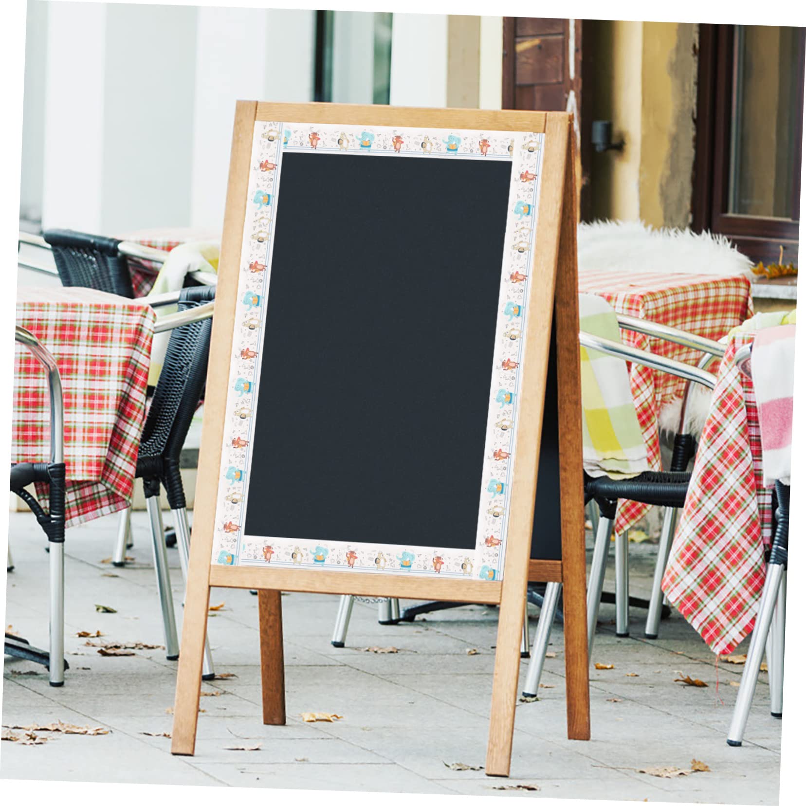 Lurrose 4rollen Schwarze Tafel Border Sticker Für Klassenzimmer Dekorative Wandaufkleber Für Schulanfang Kreative Wandgestaltung Und Lernumgebung Hochwertige Und Langlebige Dekoration