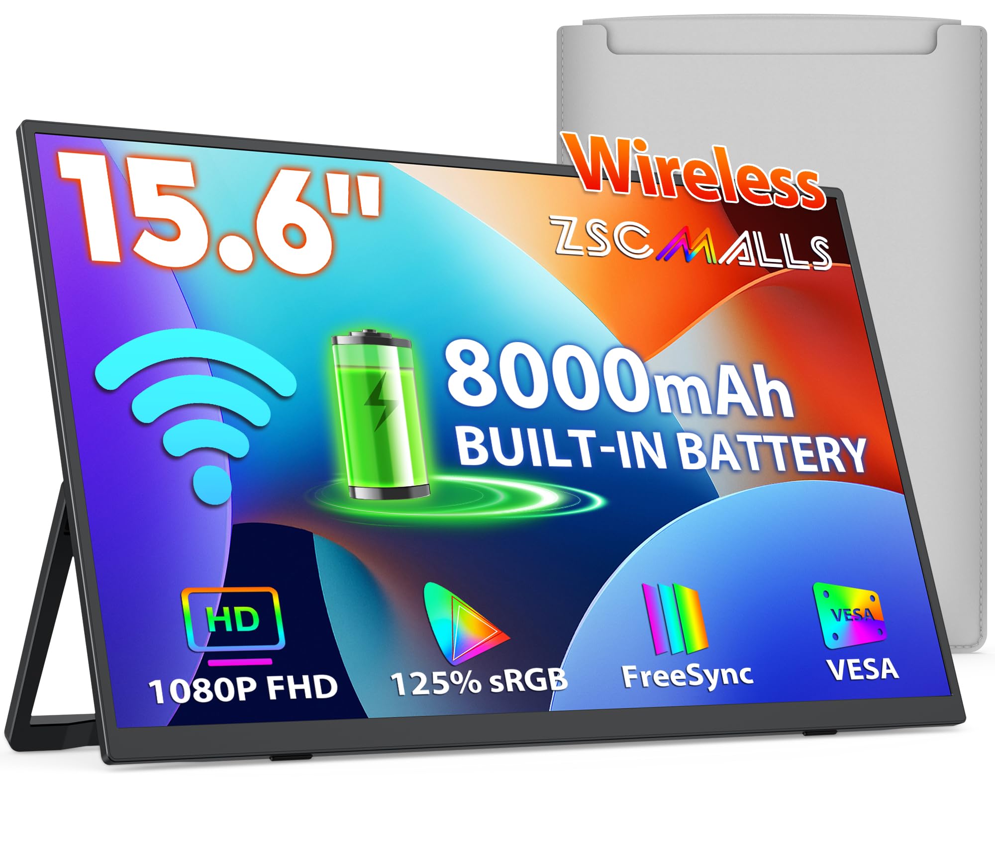 ZSCMALLS Wireless Portable Monitor