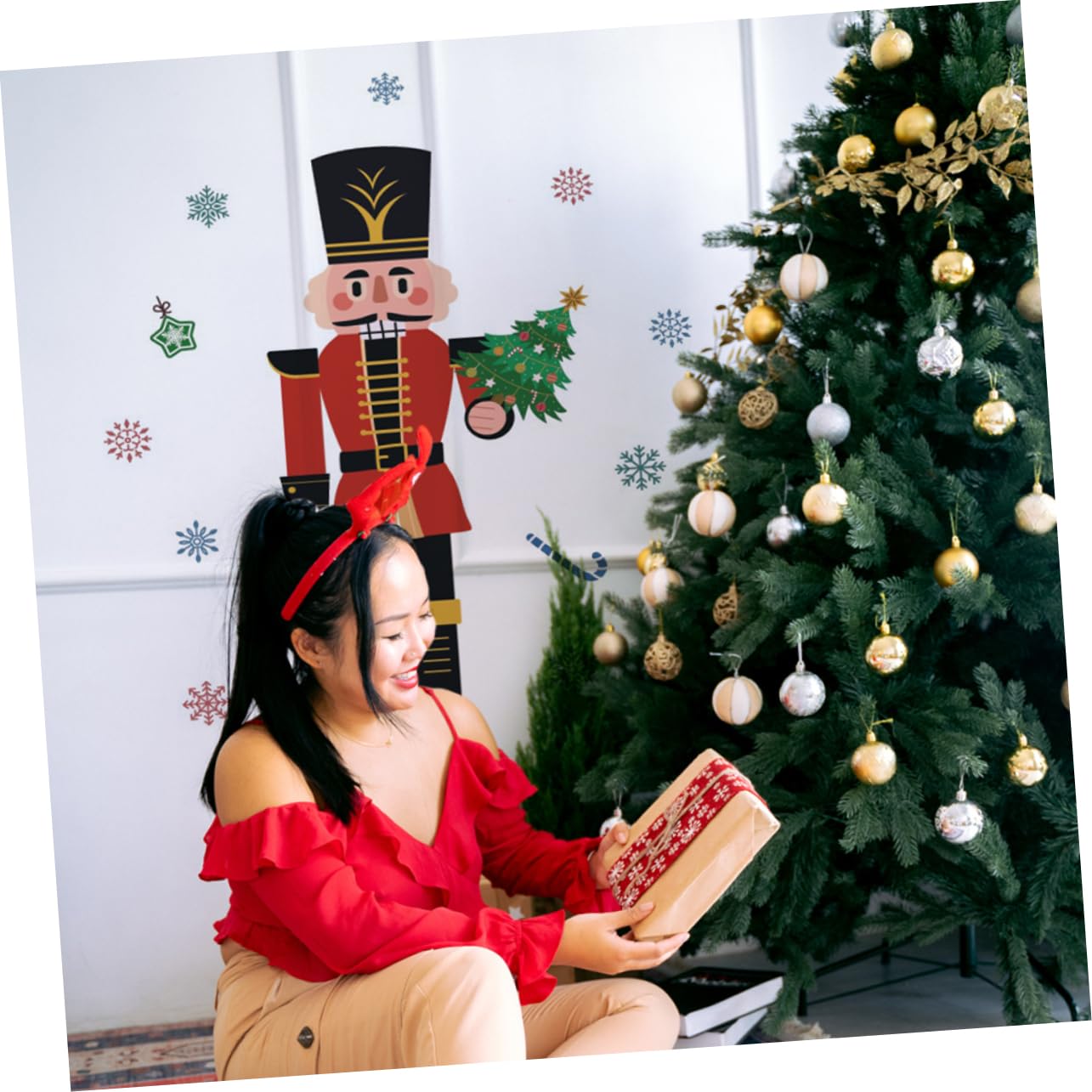 PRETYZOOM 4 Pz Vetrofanie Natalizie La Finestra Di Natale Aggrappa Addobbi Natalizi Frigorifero Natalizio Aggrapparsi Alla Finestra Di Natale Adesivi Natalizi Per Il Frigorifero Pvc