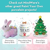 Vista 9 de MindWare Paint Your Own Fairy Mushroom House Light - Craft Kit Includes 2 Tea Lights, Paint, Brushes and Instruction Guide