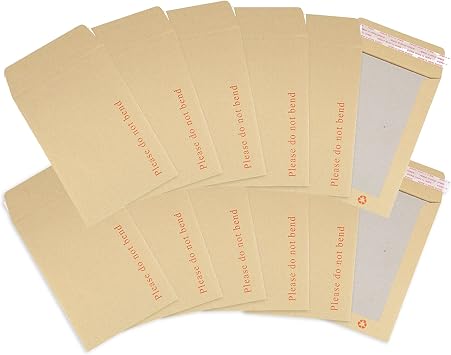 Postmaster A5 Hardback Envelopes Peel and Seal C5 Do Not Bend Board Backed 125 Pack