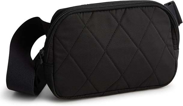 Vera Bradley Womens Performance Twill Woodward Small Belt Bag, Moonless Night, One Size