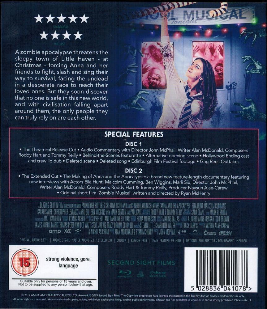 Anna and the Apocalypse (2019) [Blu-ray] [Region Free]