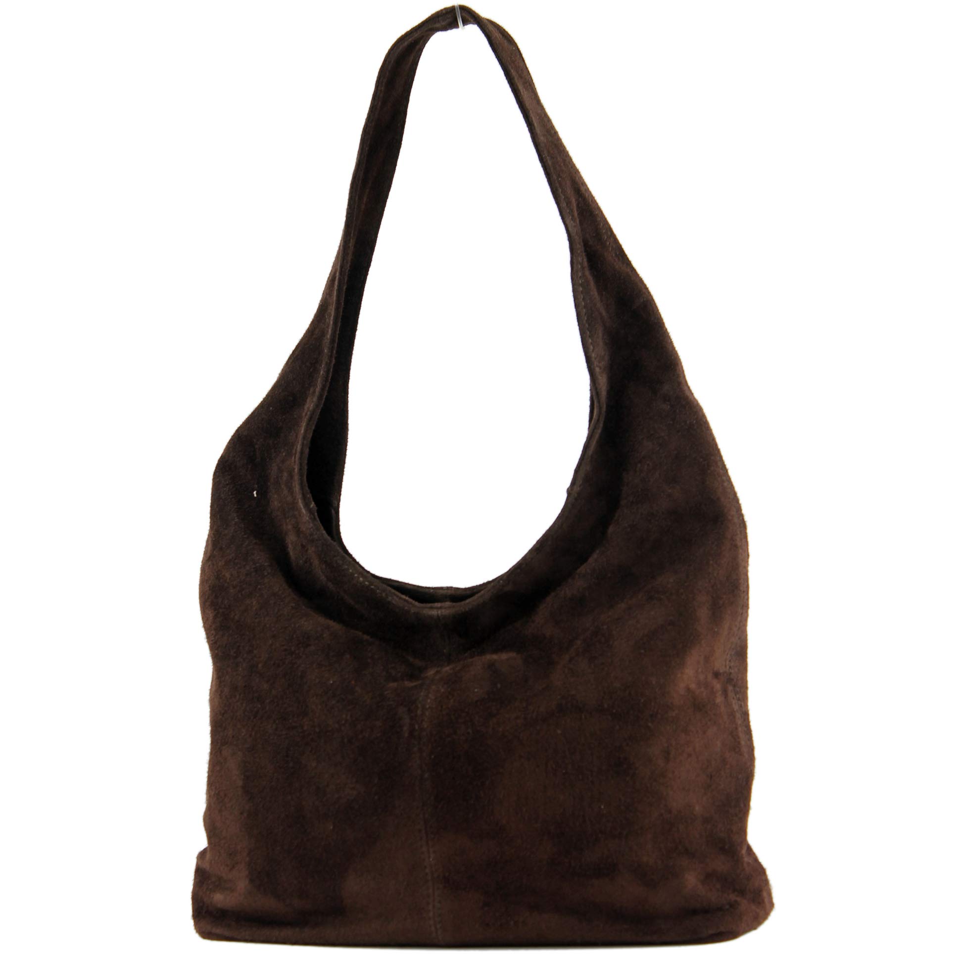 modamoda de T150 Damen Schultertasche Shopper Large aus Wildleder, handmade in Italy