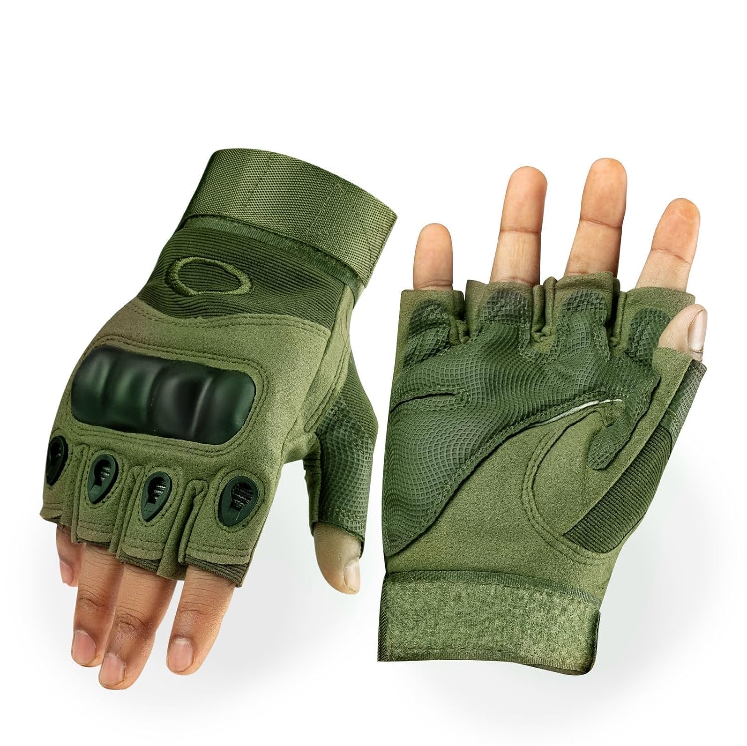 Shopeleven Tactical Gym Gloves for Men – Fingerless Hard Knuckle Gloves for Boxing, Arm Workouts, Crossfit, and Outdoor Fitness – Non-Slip Palm, Breathable Design-image-29