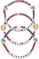 Vista 94 de FOCO NCAA unisex-adulto Paquete de 3 Pulseras de la Amistad con Cuentas con Logotipo de Equipo Universitario de la NCAA Oficialmente Licenciadas