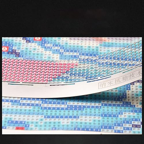 Miniatura 7 de Herramienta de dibujo de rejilla de regla de malla de imagen de diamante con 599 rejillas en blanco para proyectos cuadrados de taladro completo y