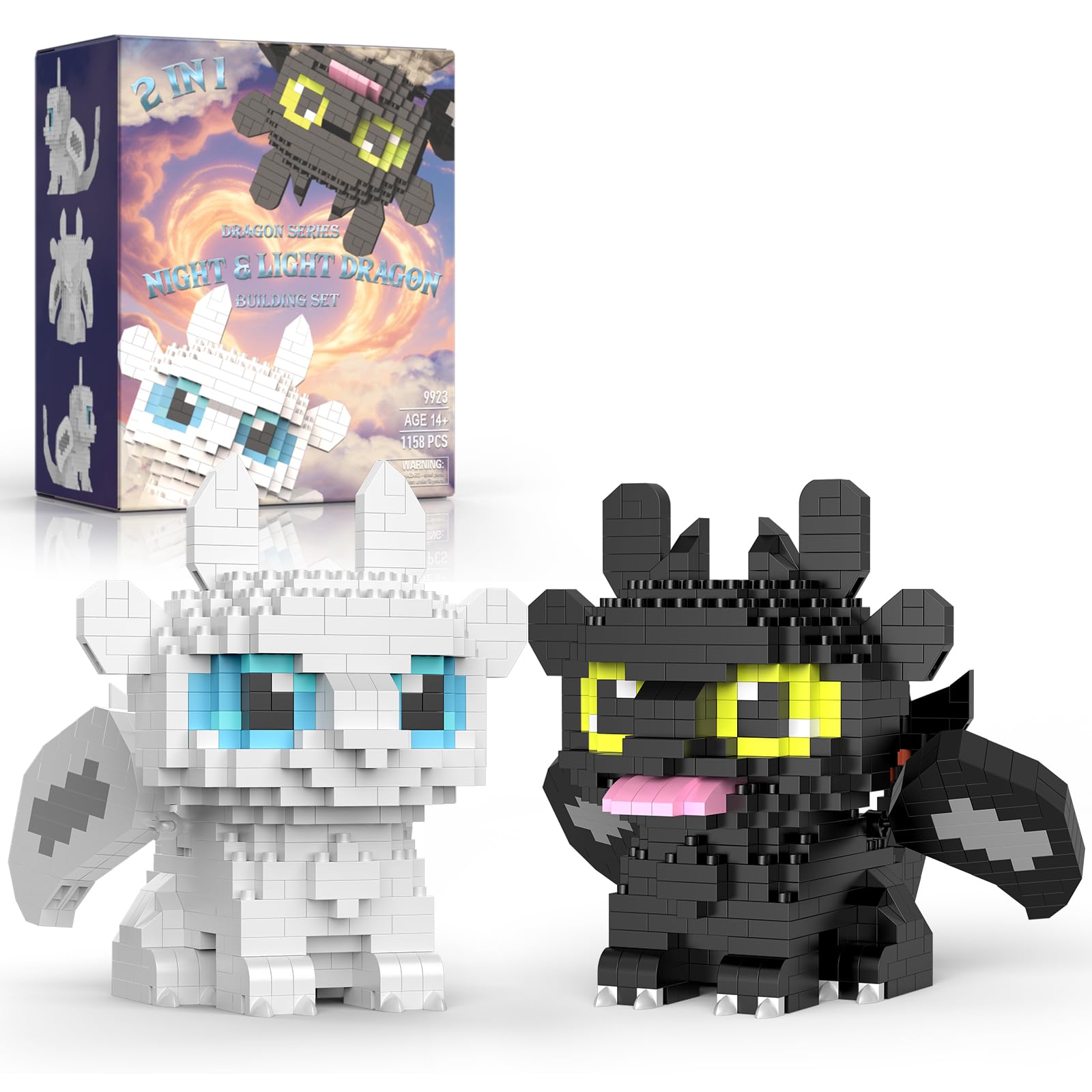Amazon.com: Vziimo 2 in 1 Dragon Building Set, Dragon Toys with