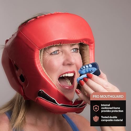 Miniatura 6 de Rismise Protector bucal de fútbol con correa, 2 unidades, protector bucal deportivo, suave y atlético, ajuste delgado para boxeo, artes marciales